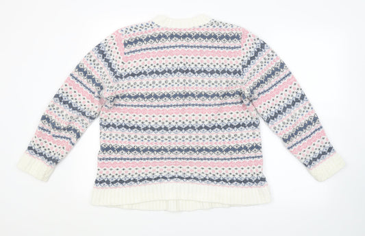 Womens UK Size M Preworn Multicoloured Pullover Jumper