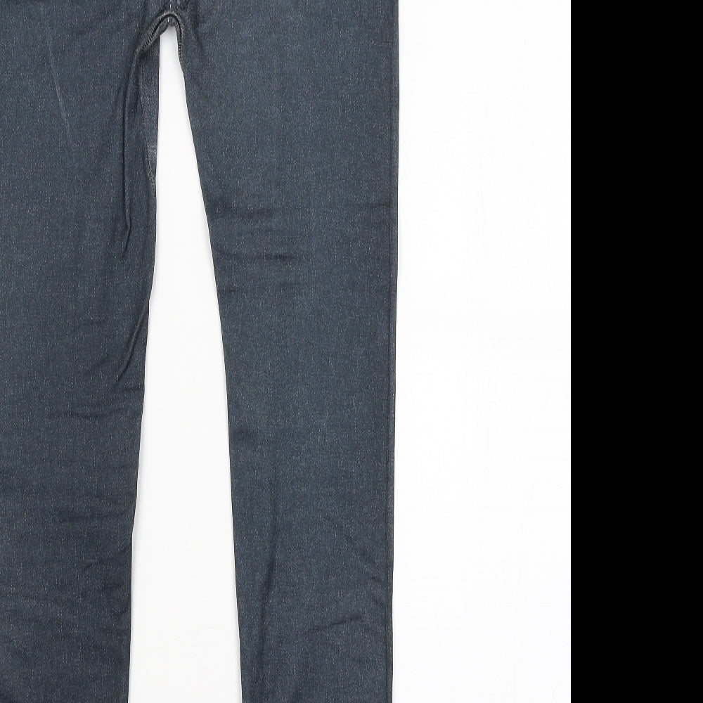 Womens UK Size L Preworn Regular Fit Jegging Blue Trousers