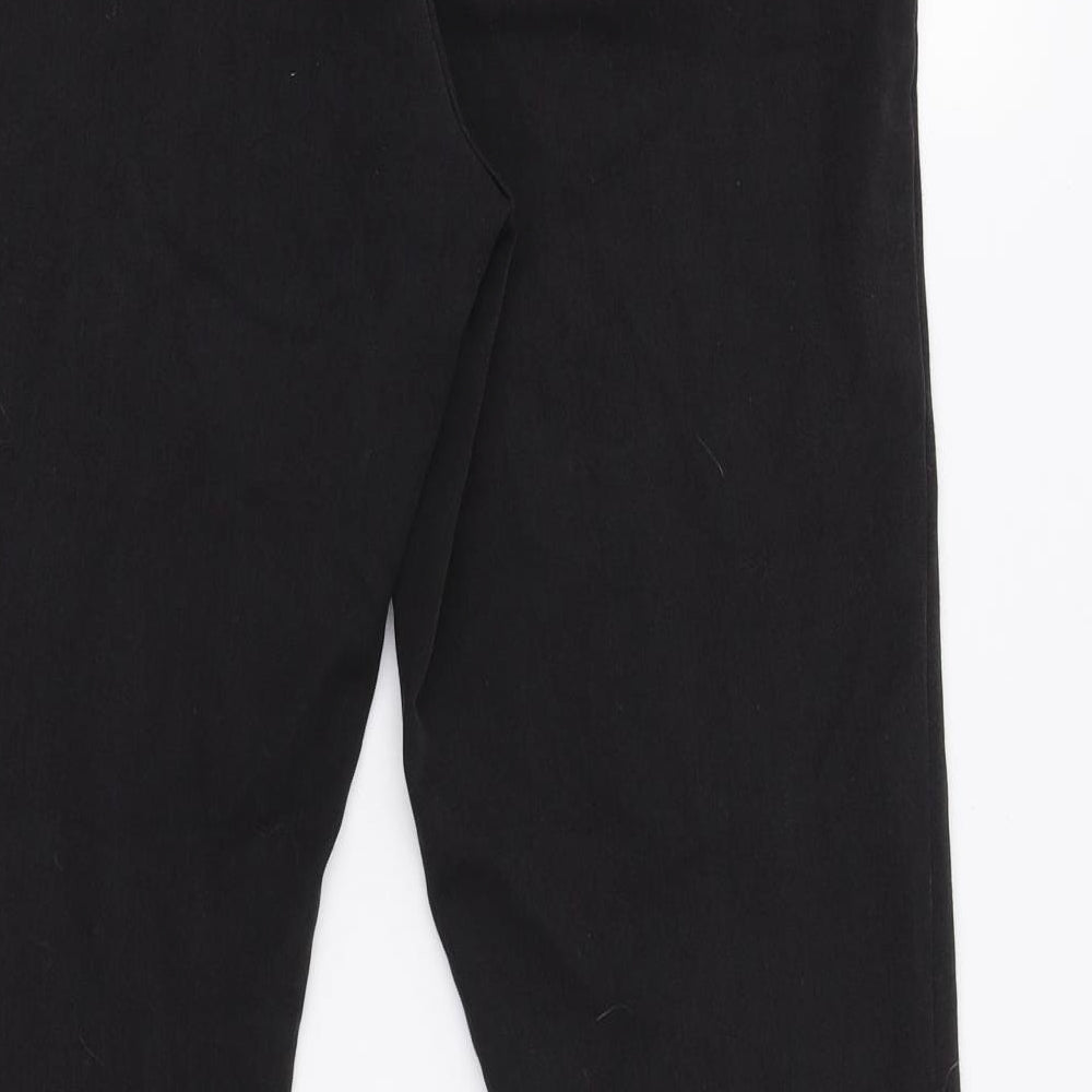 Womens UK Size 12 Wallis Regular Fit Dress Pants Black Trousers