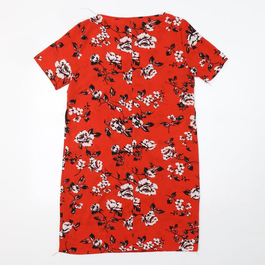 Primark Womens Red Floral Sheath Size 10