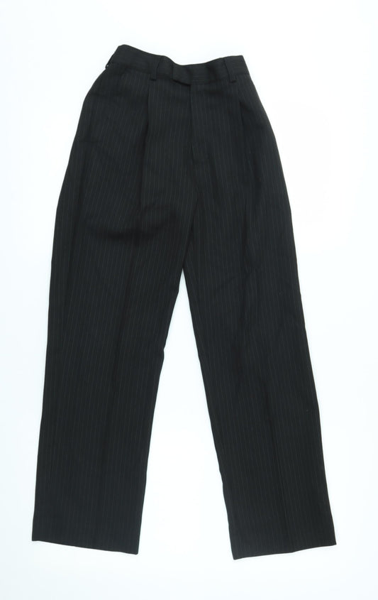 Flipback Boys Black Chino Trousers Size 11 Years