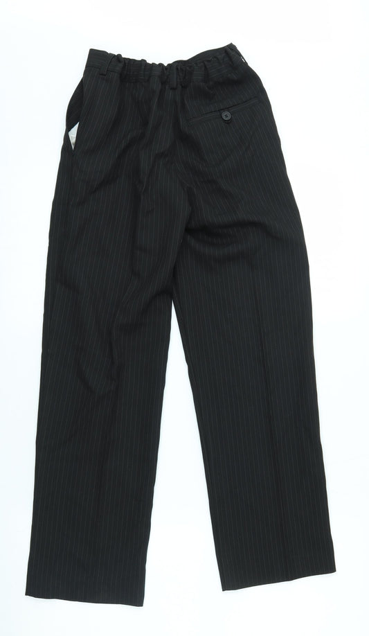 Flipback Boys Black Chino Trousers Size 11 Years