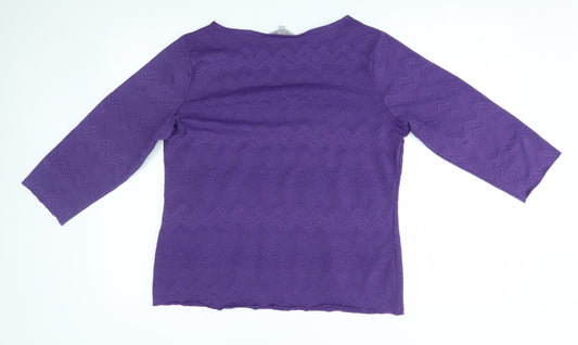 Womens UK Size 16 M&S Purple Pullover Jumper