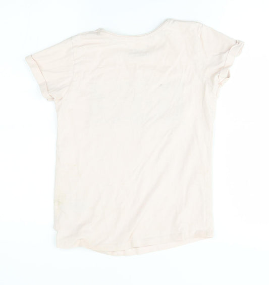 Primark Girls Pink Basic T-Shirt Size 9-10 Years - love