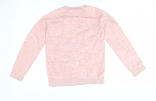 TU Girls Pink Pullover Jumper Size 10 Years - pug