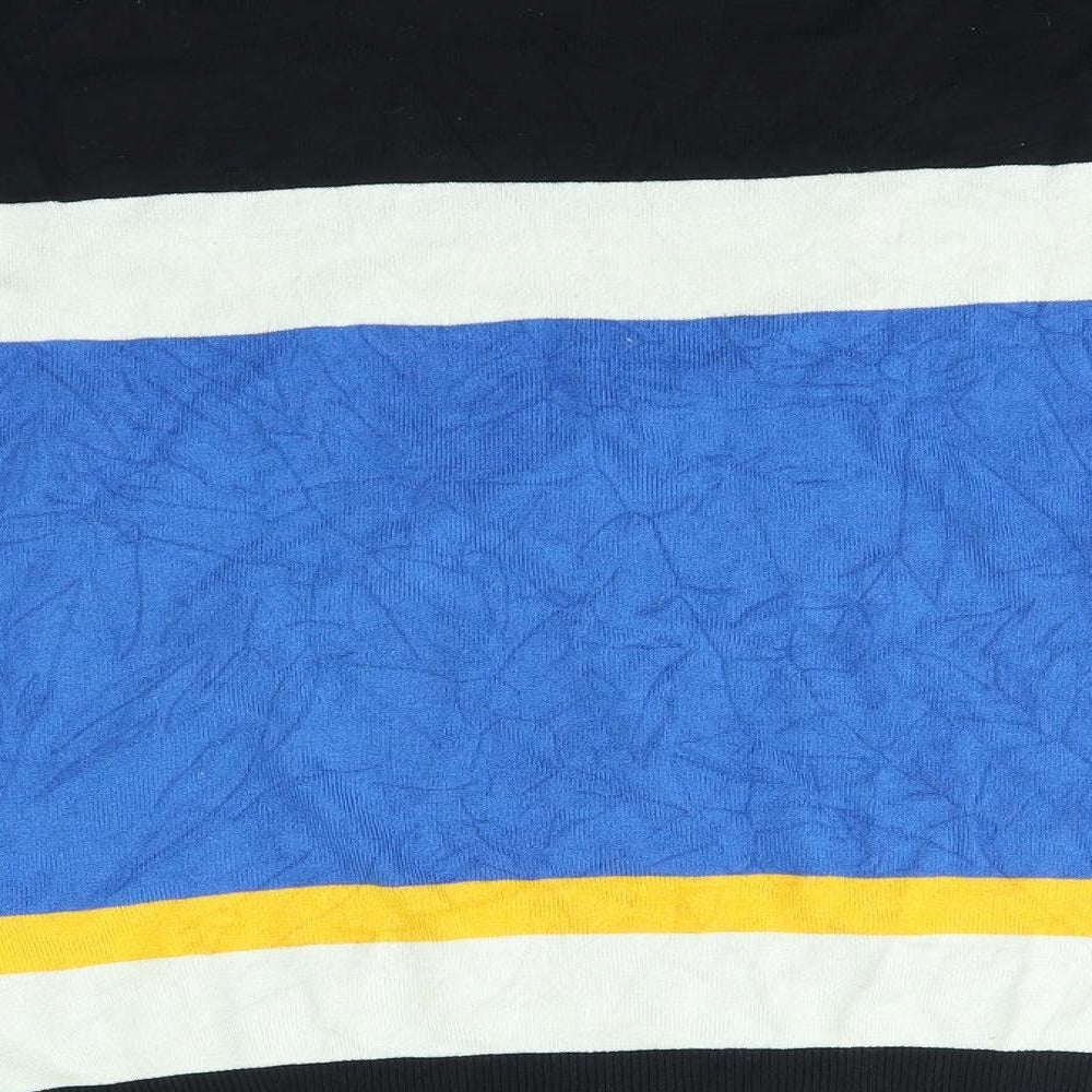 F&F Womens Blue Striped Pullover Jumper Size 10