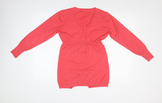 VANIA DEIURI Womens Pink Cardigan Jumper Size L