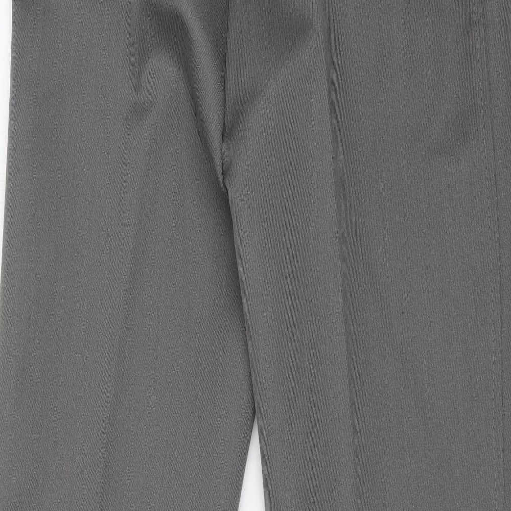 Mens UK Size 34 in STROLLERS Regular Fit Dress Pants Grey Trousers