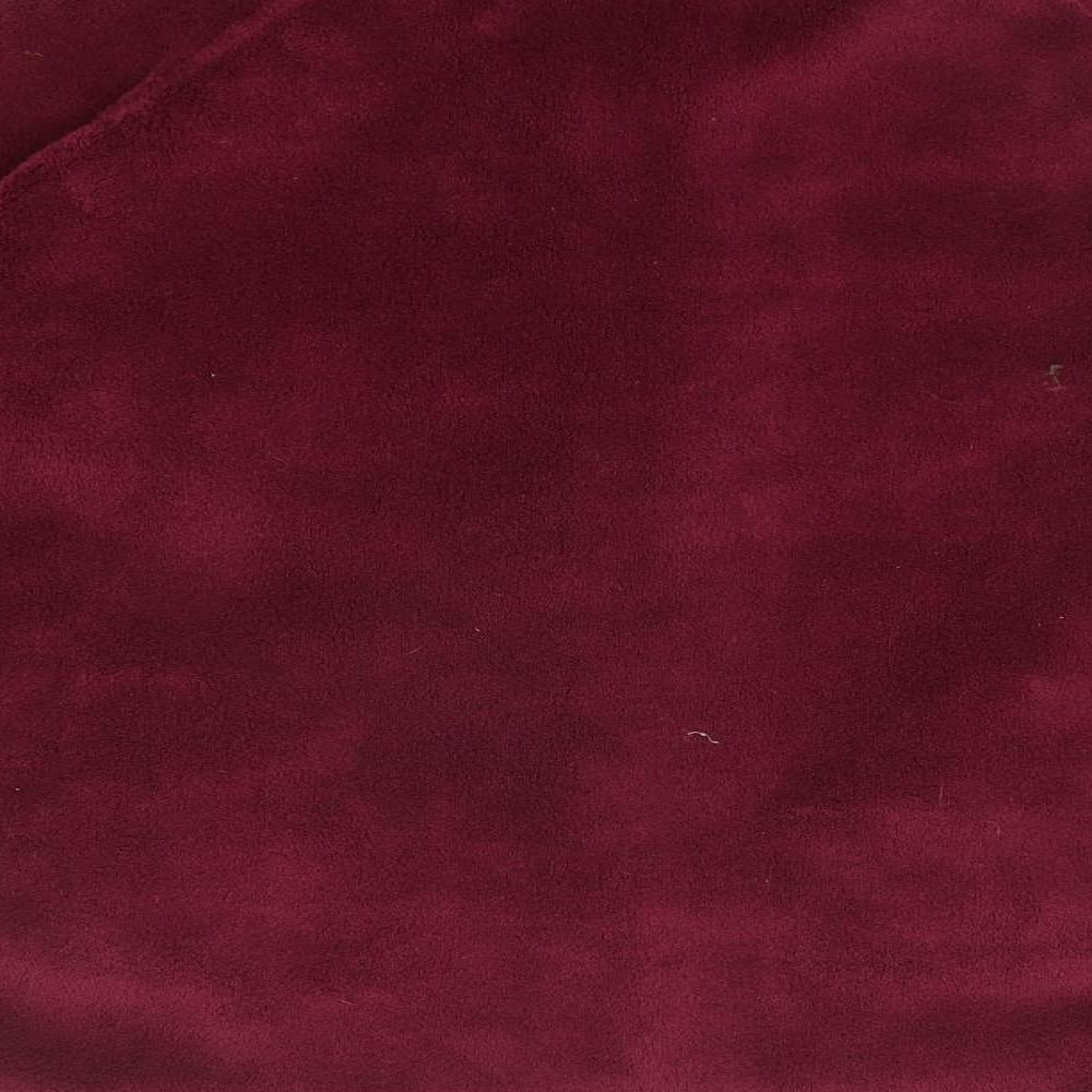 Brand and care label for NIGHT&DAY women’s purple fleece full zip jumper, size M