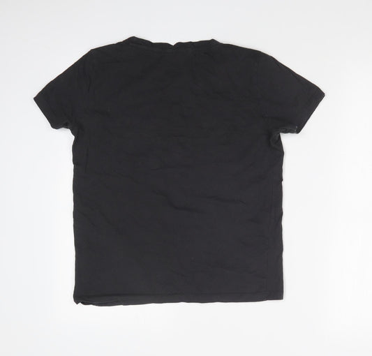 House Girls Black Basic T-Shirt Size S