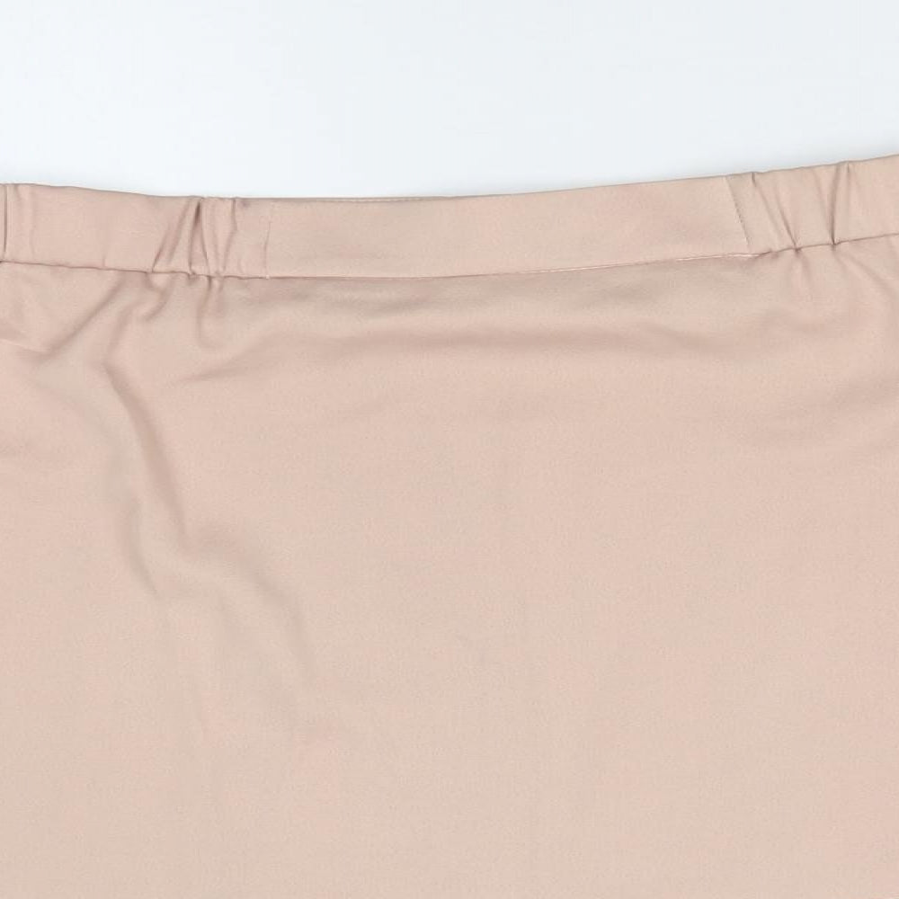 Womens UK Size 10 Topshop Pink Basic T-Shirt