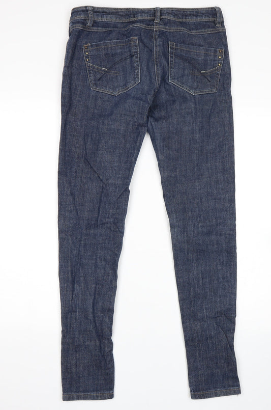 NEXT Womens Blue Skinny Jeans Size 10 L30 in