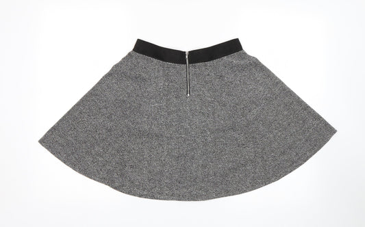 H&M Womens Grey Skater Skirt Size S