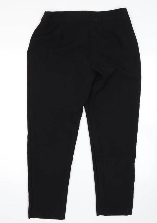 George Womens Black Trousers Size 12 L28 in