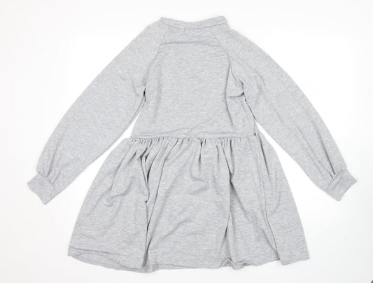 Misspap Womens Grey Fit & Flare Size 8