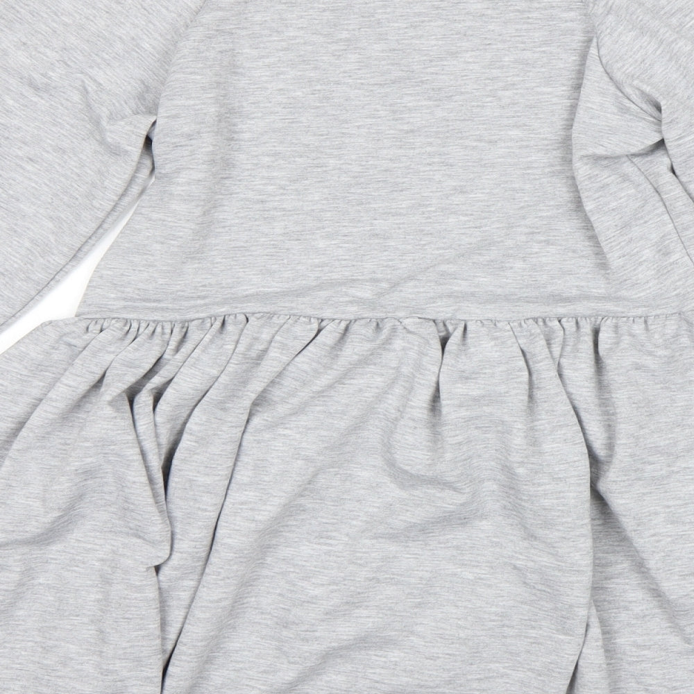 Misspap Womens Grey Fit & Flare Size 8