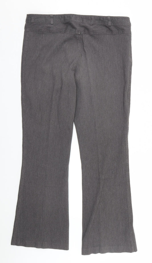 Womens UK Size 16 NL Collection Regular Fit Grey Trousers