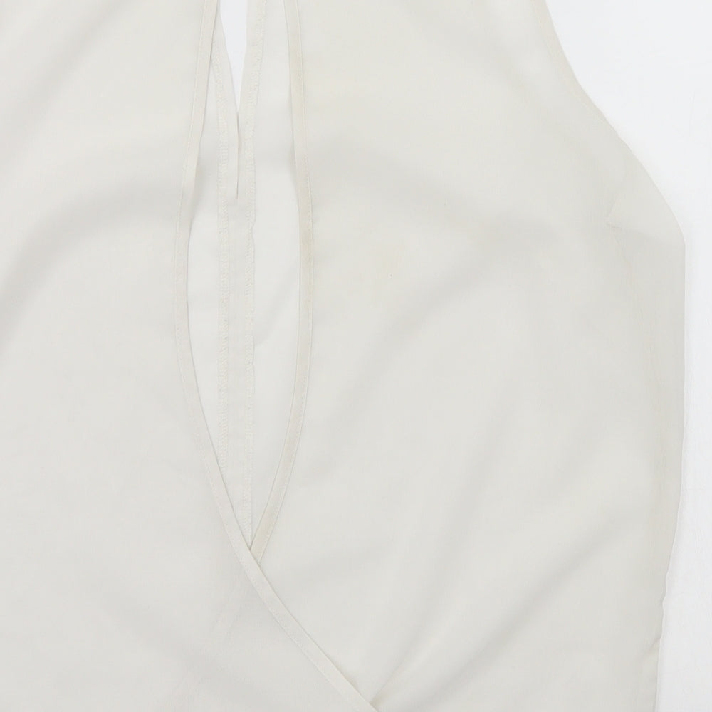 George Womens White Basic Blouse Size 14
