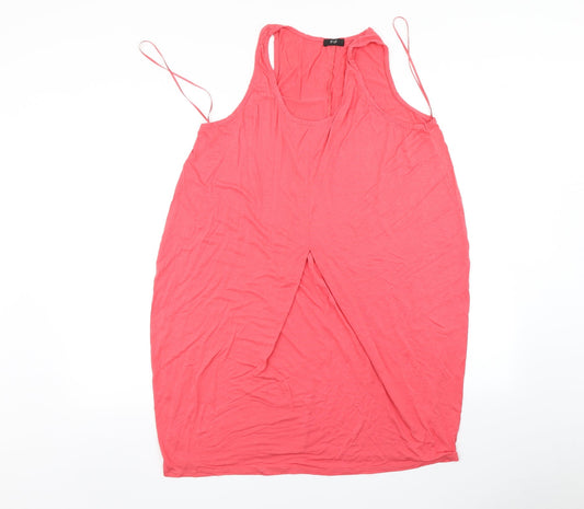Additional front view of F&F women’s pink a-line, size UK 14