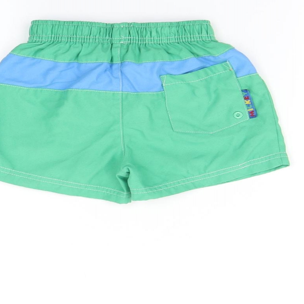 Brand and care label for George Baby Green Trousers, size 12-18, Months - Swimming shorts