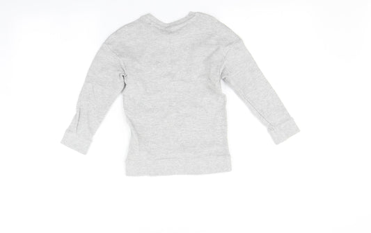 George Boys Grey Pullover Jumper Size 5-6 Years