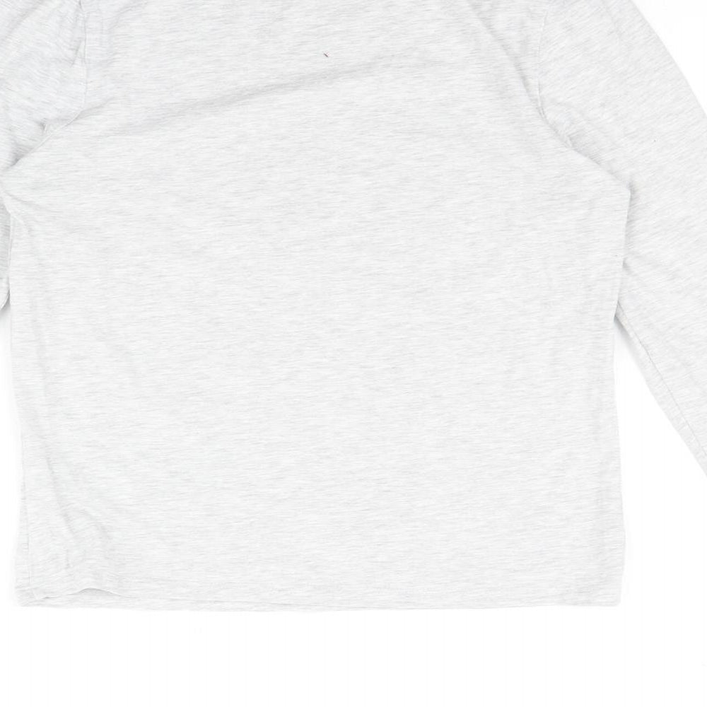 Womens UK Size 16 New Look Grey Basic T-Shirt