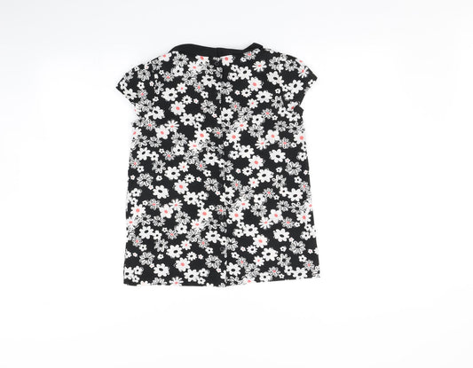 Marks and Spencer Girls Multicoloured Floral Basic T-Shirt Size 10-11 Years