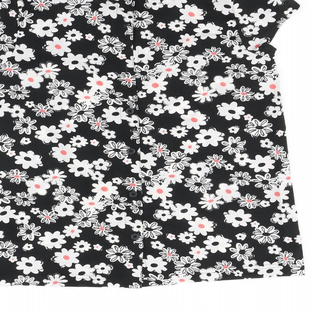Marks and Spencer Girls Multicoloured Floral Basic T-Shirt Size 10-11 Years