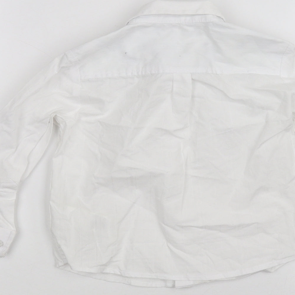 Marks and Spencer Girls White Basic Button-Up Size 2-3 Years