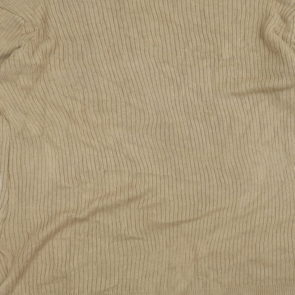 Womens UK Size 20 Cotton Traders Brown Pullover Jumper