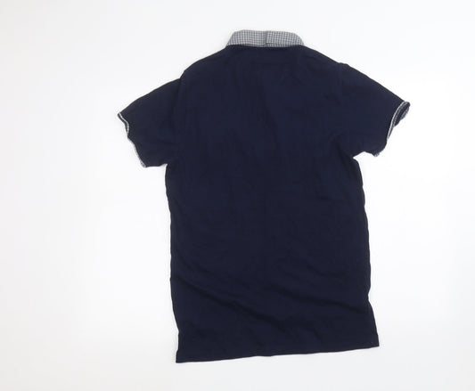 awc85 Mens Blue Polo Size M