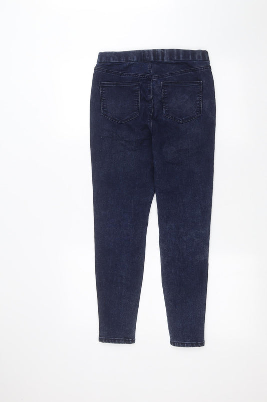 Womens UK Size 8 Papaya Regular Fit Skinny Blue Jeans