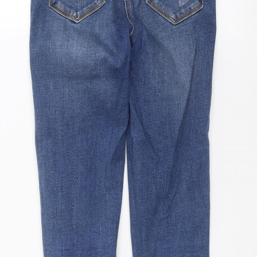 Womens UK Size 8 Papaya Regular Fit Skinny Blue Jeans