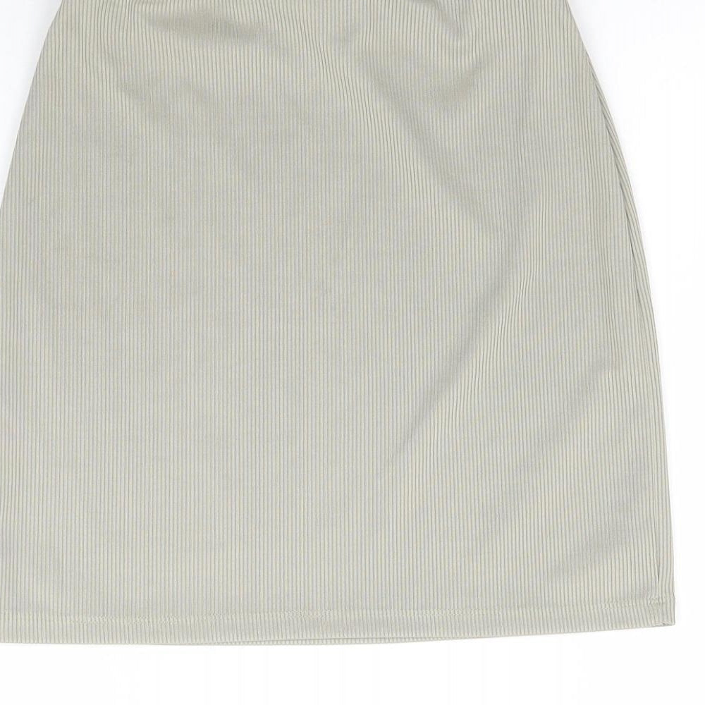 Missguided Womens Grey Mini Skirt Size 4