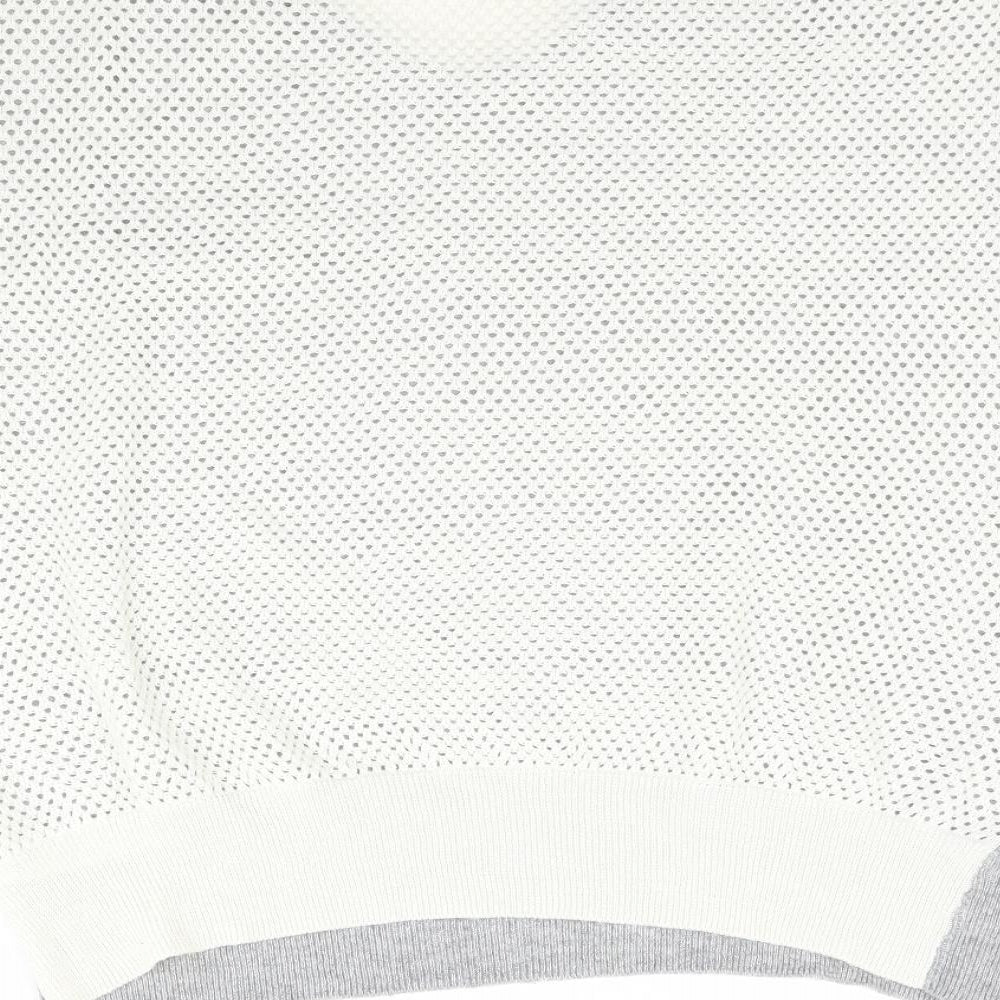 Womens UK Size 10 Topshop Grey Basic Blouse