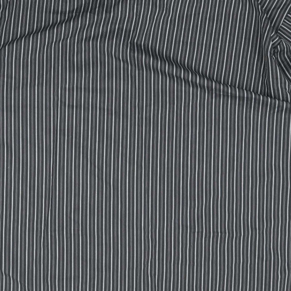 Mens UK Size 2XL Marks and Spencer Grey Button-Up Long Sleeve Casual Shirt