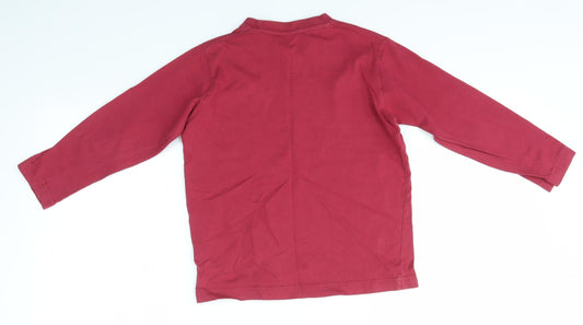 Matalan Boys Red Basic T-Shirt Size 6-7 Years