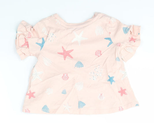 George Baby Pink Basic T-Shirt Size 12-18 Months