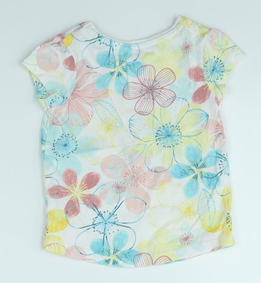 George Baby Multicoloured Floral Basic T-Shirt Size 18-24 Months