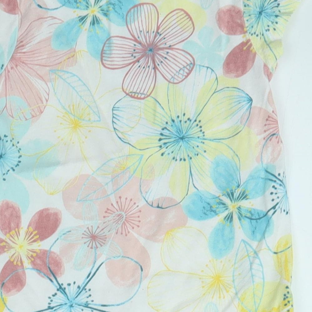 Brand and care label for George Baby Multicoloured Floral Basic T-Shirt, size 18-24, Months