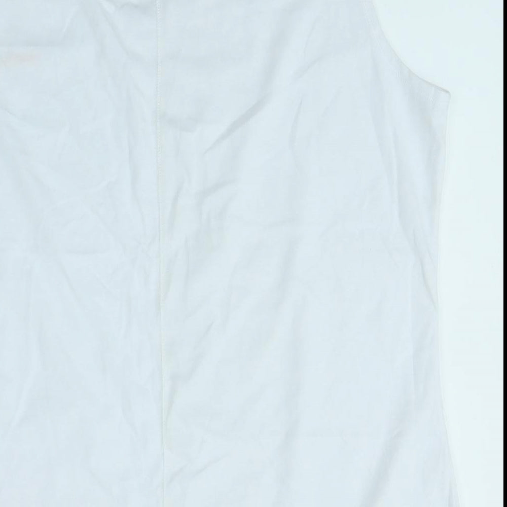 LA Gear Womens White Basic Tank Size 20