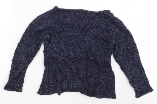 Tigertail Womens Blue Pullover Jumper Size M