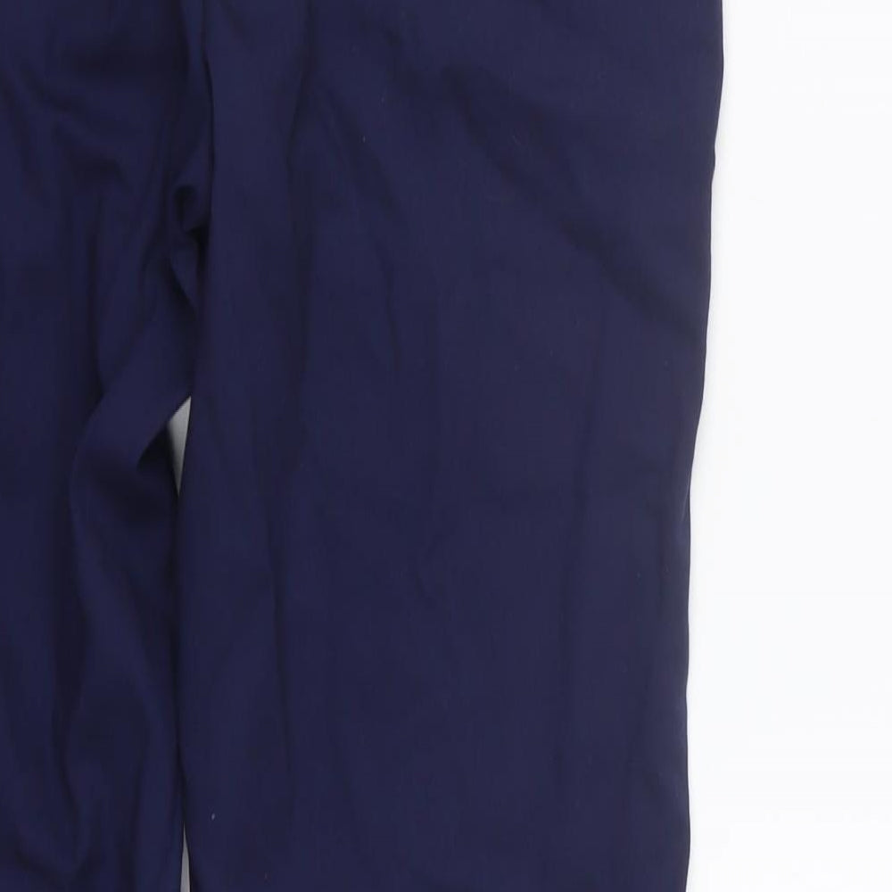Brand and care label for Primark men’s blue trousers, size 31, in, 29-inch leg