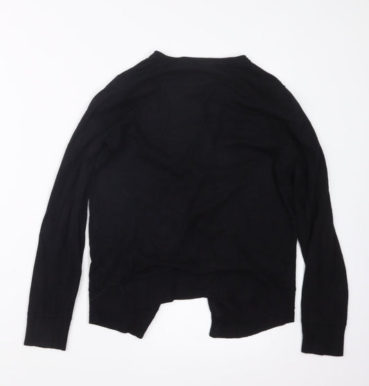 TU Womens Black Knit Cape Jumper Size 10