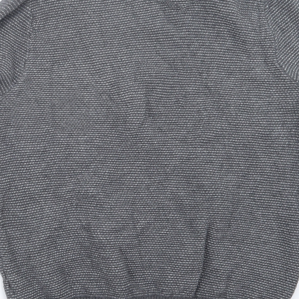 Primark Mens Grey Knit Pullover Jumper Size M