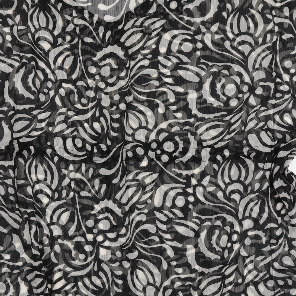 F&F Womens Black Paisley Kaftan Size S