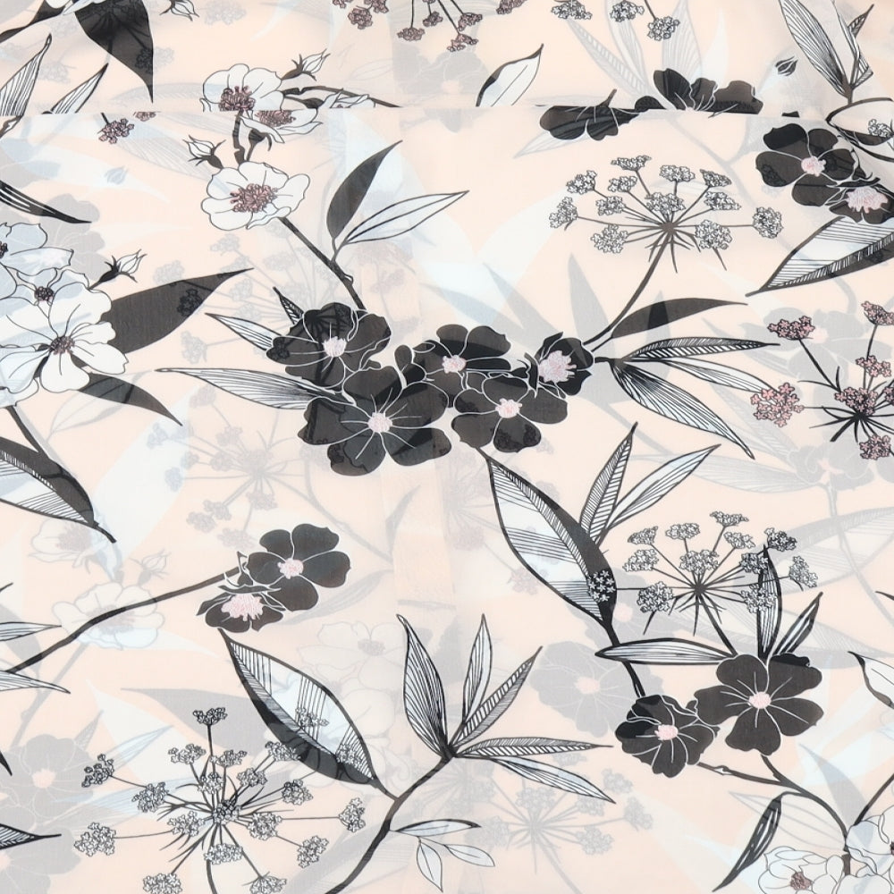 Atmosphere Womens Purple Floral Basic Blouse Size 14