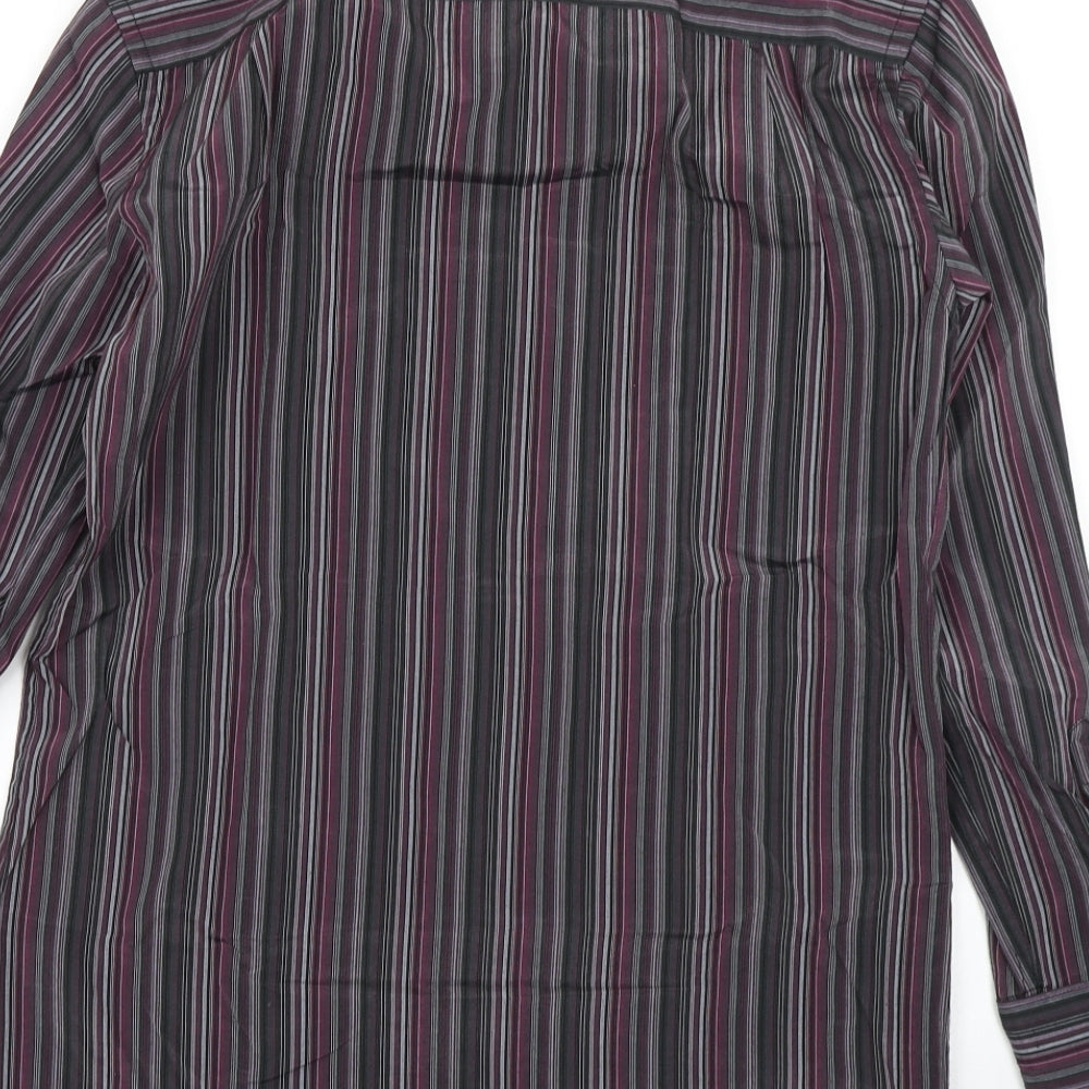 Mens UK Size 14.5 NEXT Blue Button-Up Long Sleeve Casual Shirt