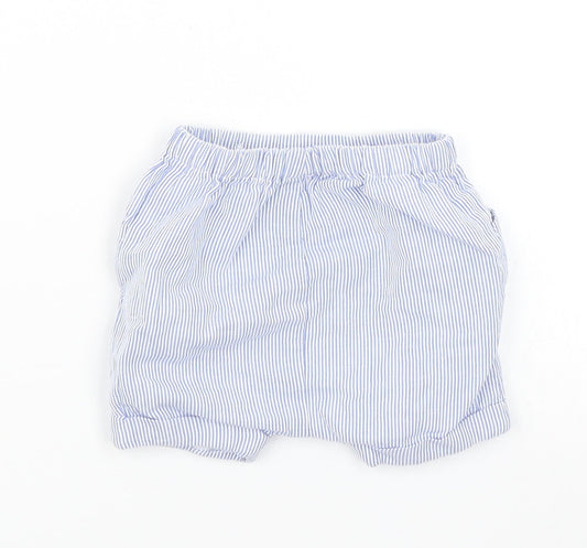 TU Boys Blue Striped Cropped Trousers Size 0-3 Months