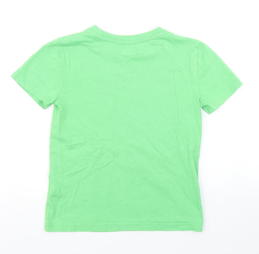 F&F Boys Green Basic T-Shirt Size 5-6 Years - Comic Book